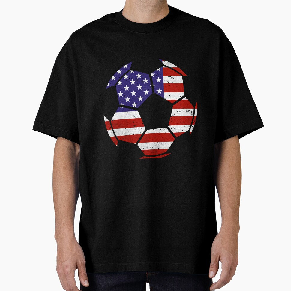 United States Soccer Ball Flag Jersey USA Football Fan by EIMgraphic Unisex T-shirt, Sweatshirt, Hoodie, Long Sleeve Tee - T-Shirt, Sweatshirt, Hoodie