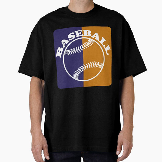 Baseball, fundo laranja e azul by GirlaineSQ Unisex T-shirt, Sweatshirt, Hoodie, Long Sleeve Tee - T-Shirt, Sweatshirt, Hoodie
