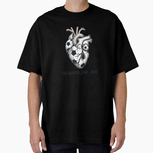 Anatomical Soccer Heart Shirt, The Beautiful Game 2026 Tee, Soccer Lover Gift, Football Passion Graphic, Artistic Sports T-shirt by Zion by Carvalho - T-Shirt, Sweatshirt, Hoodie
