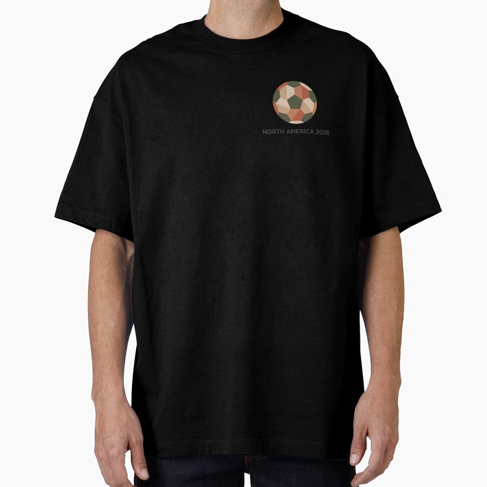 Minimalist 2026 World Cup Soccer T-Shirt - Geometric North America Football Tee - Modern Aesthetic Streetwear by Lukzol - T-Shirt, Sweatshirt, Hoodie