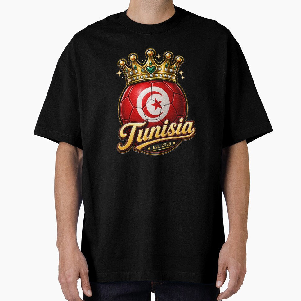 Tunisia Flag Vintage Style Retro Tunisian Soccer by QuiteOrbit Unisex T-shirt, Sweatshirt, Hoodie, Long Sleeve Tee - T-Shirt, Sweatshirt, Hoodie