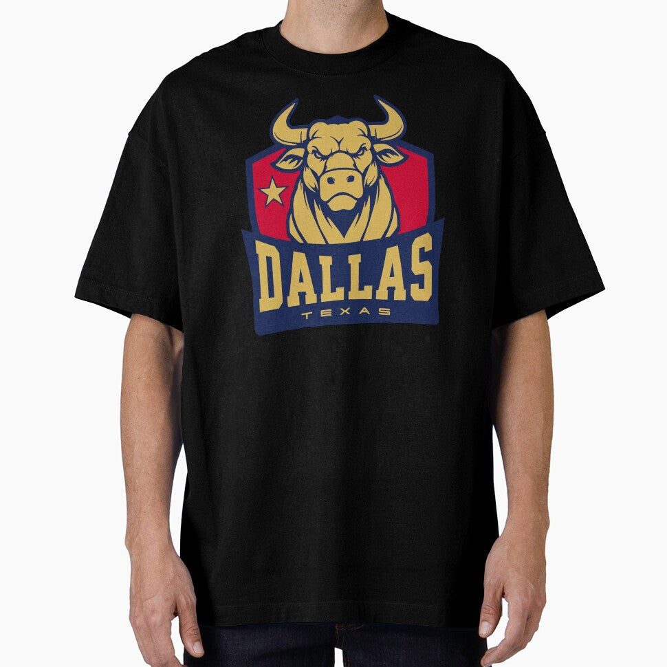 Dallas Texas bull animated gold by VRedBaller Unisex T-shirt, Sweatshirt, Hoodie, Long Sleeve Tee - T-Shirt, Sweatshirt, Hoodie