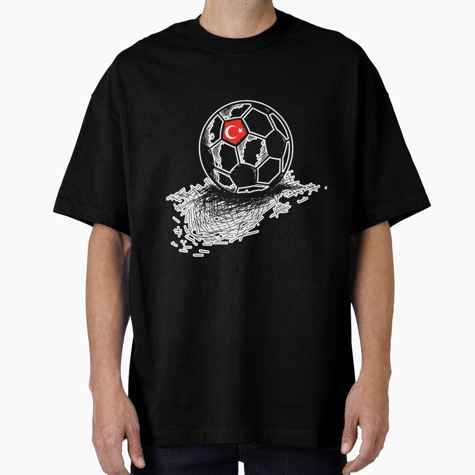 Turkey Soccer Ball Flag Jersey Turks by NeverLoseSF sports jersey product view 1