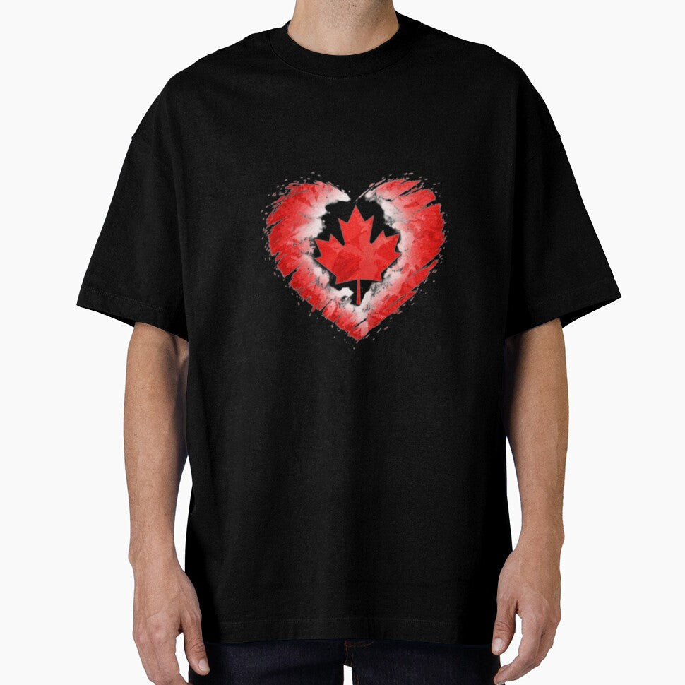 Canada Heart Flag T-Shirt | FIFA 2026 Canadian Soccer Fan Tee by YASboutik Unisex T-shirt, Sweatshirt, Hoodie, Long Sleeve Tee - T-Shirt, Sweatshirt, Hoodie