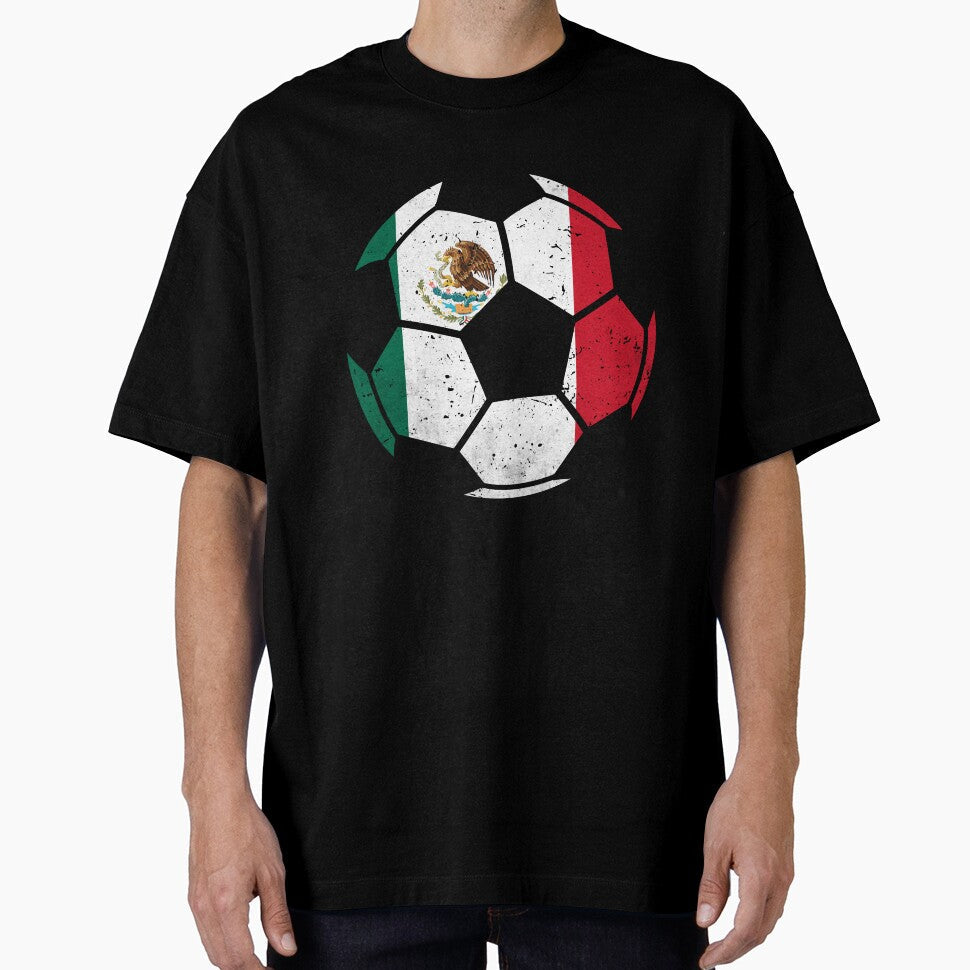Mexico Soccer Ball Flag Jersey Mexican Football Fan by EIMgraphic Unisex T-shirt, Sweatshirt, Hoodie, Long Sleeve Tee - T-Shirt, Sweatshirt, Hoodie