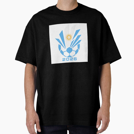 Argentina Soccer 2026 Sun Burst Emblem by Flower Magic Unisex T-shirt, Sweatshirt, Hoodie, Long Sleeve Tee - T-Shirt, Sweatshirt, Hoodie
