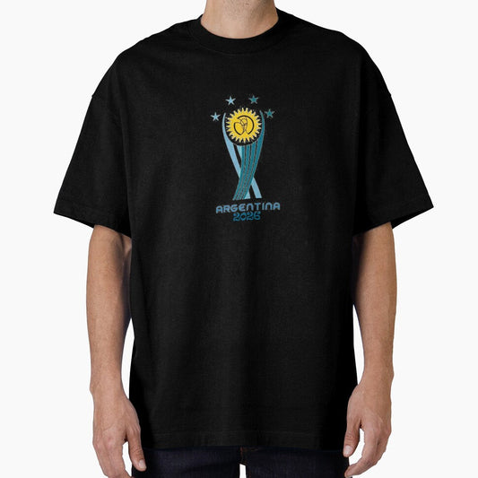 Argentina 2026 Football World Cup Emblem T-Shirt by SajolCanva Unisex T-shirt, Sweatshirt, Hoodie, Long Sleeve Tee - T-Shirt, Sweatshirt, Hoodie