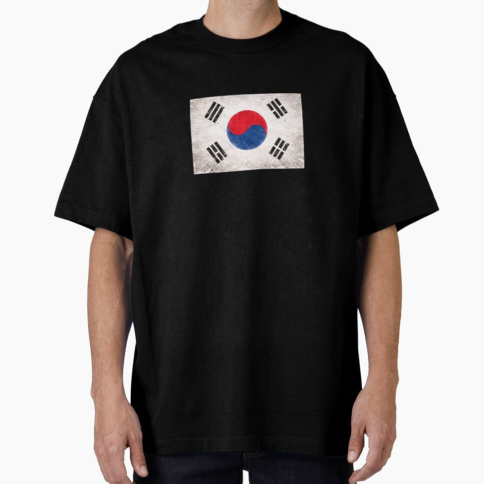 South Korea Football World Cup Flag | Grunge Korean Soccer Art by tangramrachel Unisex T-shirt, Sweatshirt, Hoodie, Long Sleeve Tee - T-Shirt, Sweatshirt, Hoodie