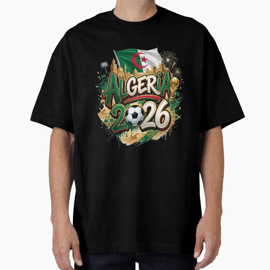 Algeria World Cup 2026 Footbal by Not Hugo Unisex T-shirt, Sweatshirt, Hoodie, Long Sleeve Tee - T-Shirt, Sweatshirt, Hoodie