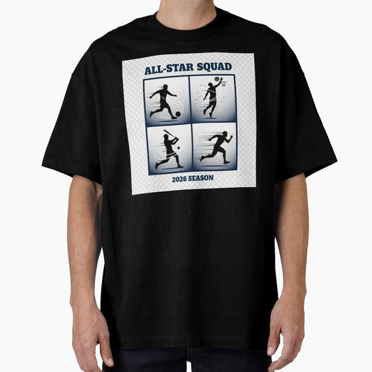 All-Star Squad 2026 Season Shirt  Multi Sport Athlete Silhouette Design  Soccer Basketball Baseball Running by YK SHOP - T-Shirt, Sweatshirt, Hoodie