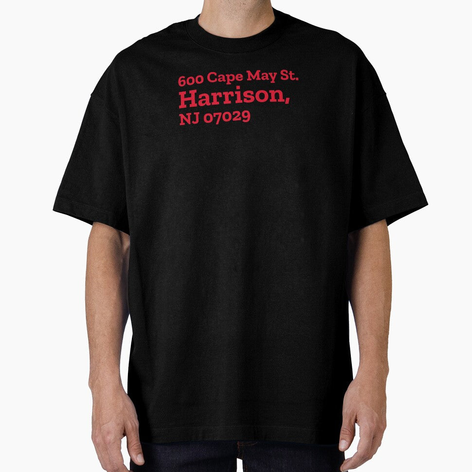 NY RB Stadium Address by The Chuck Wagon Unisex T-shirt, Sweatshirt, Hoodie, Long Sleeve Tee - T-Shirt, Sweatshirt, Hoodie