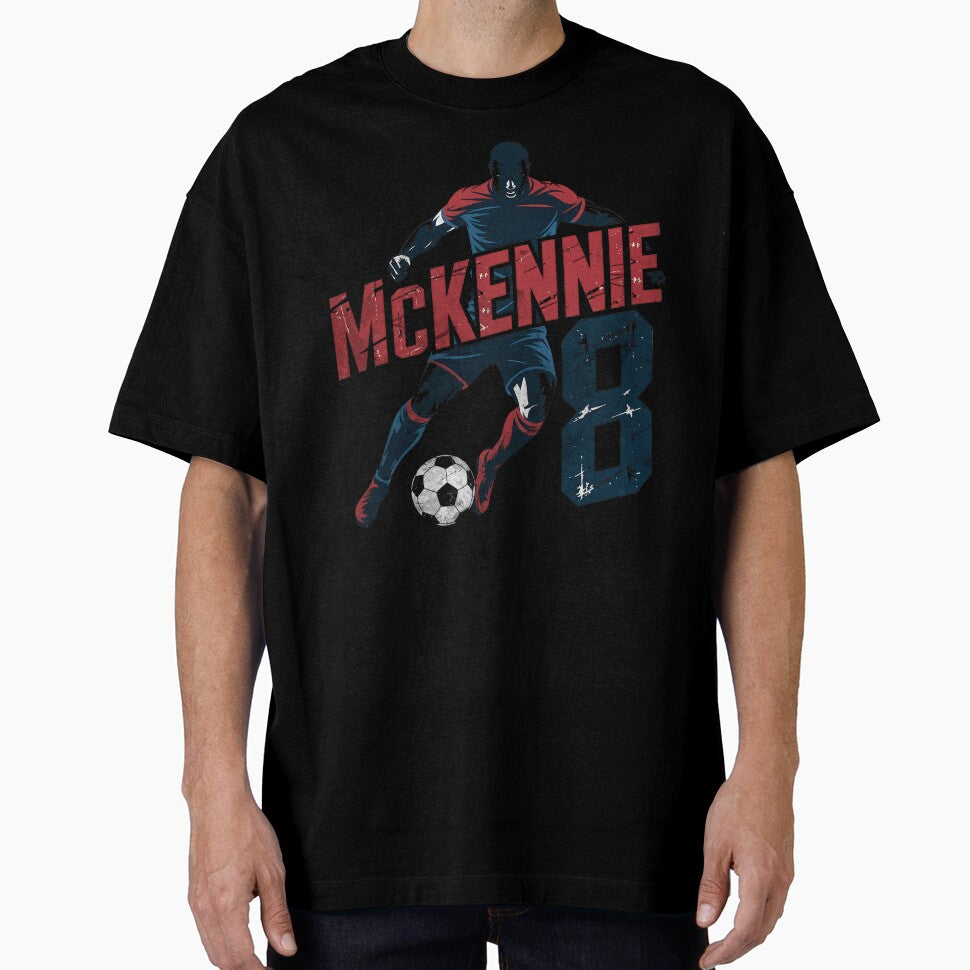 McKennie 8 USA Soccer Midfielder  Strong Football Design by OliviaHayesArt Unisex T-shirt, Sweatshirt, Hoodie, Long Sleeve Tee - T-Shirt, Sweatshirt, Hoodie