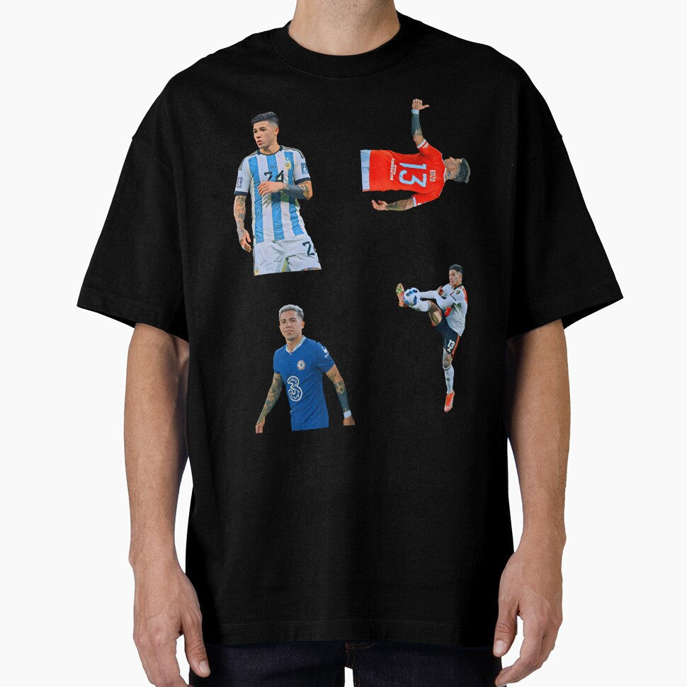 Enzo Fernandez Sticker Set / T Shirt by DiverseDazzle Unisex T-shirt, Sweatshirt, Hoodie, Long Sleeve Tee - T-Shirt, Sweatshirt, Hoodie