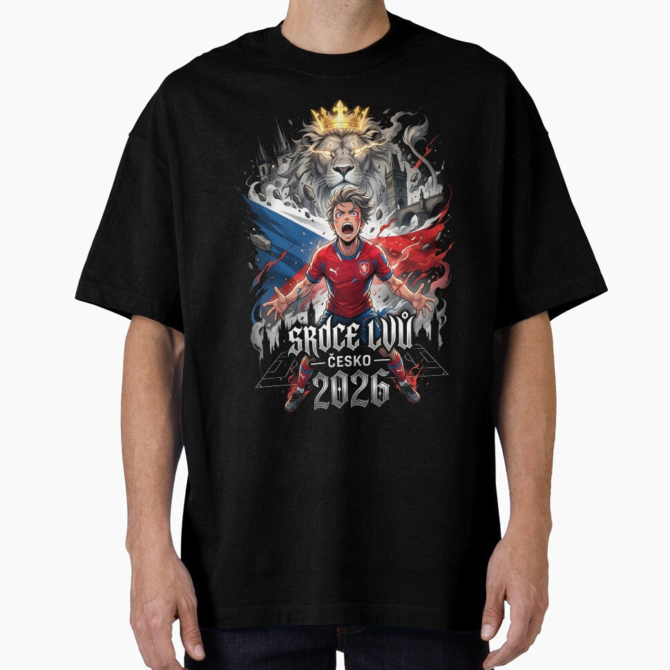 Srdce Lvu Czech Republic -  World Cup 2026 Design by VoidAnimeStudio Unisex T-shirt, Sweatshirt, Hoodie, Long Sleeve Tee - T-Shirt, Sweatshirt, Hoodie