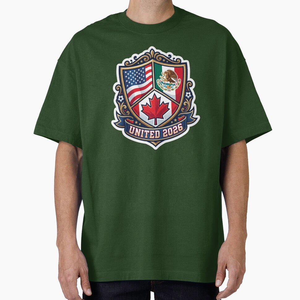 United 2026 Soccer Crest USA Mexico Canada by ryanguas Unisex T-shirt, Sweatshirt, Hoodie, Long Sleeve Tee - T-Shirt, Sweatshirt, Hoodie