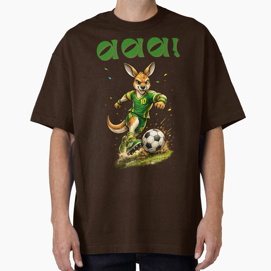 Aussie Soccer Roo, Australian Football Mascot Kangaroo by Cadsdiva Unisex T-shirt, Sweatshirt, Hoodie, Long Sleeve Tee - T-Shirt, Sweatshirt, Hoodie