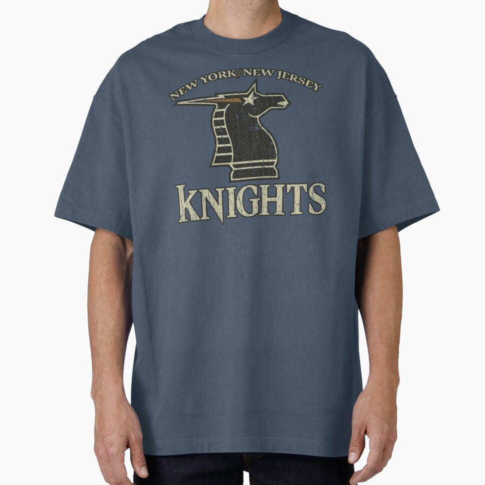 New York / New Jersey Knights 1991 by AstroZombie6669 sports jersey product view 1