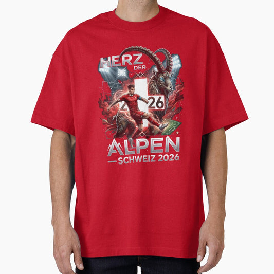 Alpine Strength Switzerland - World Cup 2026 Design by VoidAnimeStudio Unisex T-shirt, Sweatshirt, Hoodie, Long Sleeve Tee - T-Shirt, Sweatshirt, Hoodie