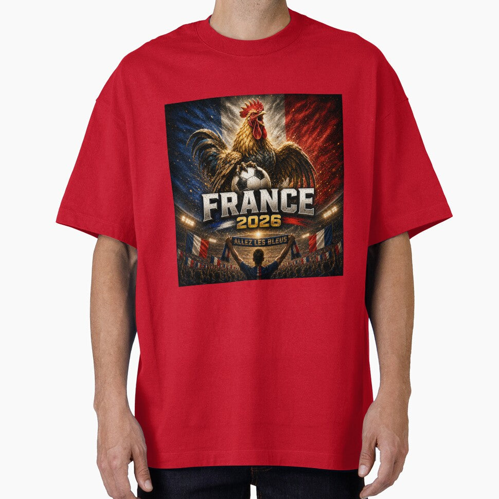 France Football Rooster 2026 | French Soccer Fan Art | Le Coq Pride International Football Inspired Design by Winetastic-Art - T-Shirt, Sweatshirt, Hoodie