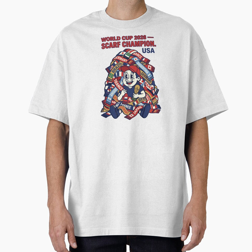Soccer 2026  Scarf Champion USA V2 by 1RSN Unisex T-shirt, Sweatshirt, Hoodie, Long Sleeve Tee - T-Shirt, Sweatshirt, Hoodie