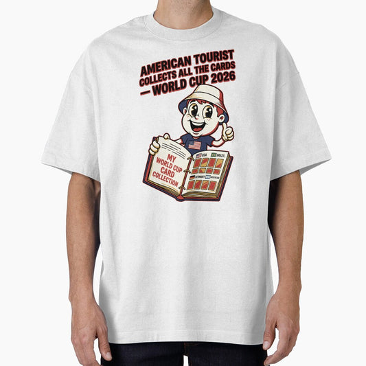American Tourist Collects All the Cards V2 by 1RSN Unisex T-shirt, Sweatshirt, Hoodie, Long Sleeve Tee - T-Shirt, Sweatshirt, Hoodie