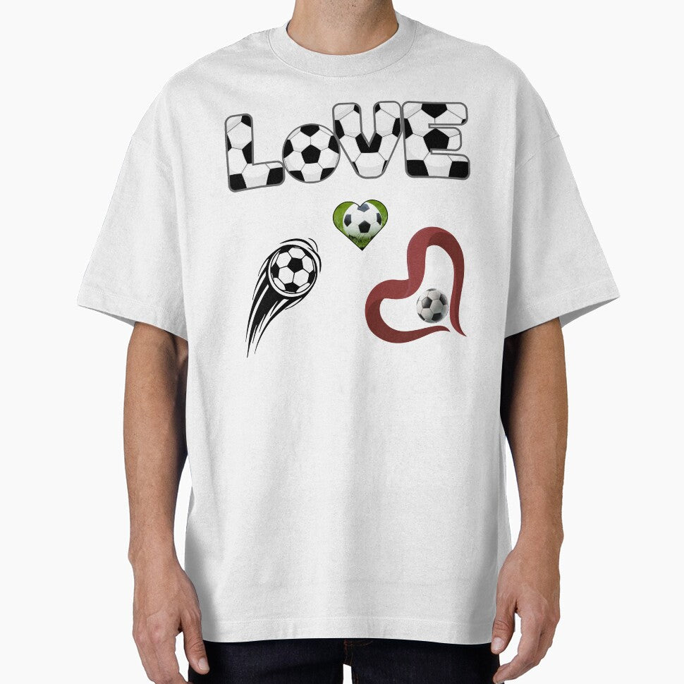 Love Soccer Football Heart Graphic sticker Pack for Players and football soccer fan by Art IN Pack - T-Shirt, Sweatshirt, Hoodie