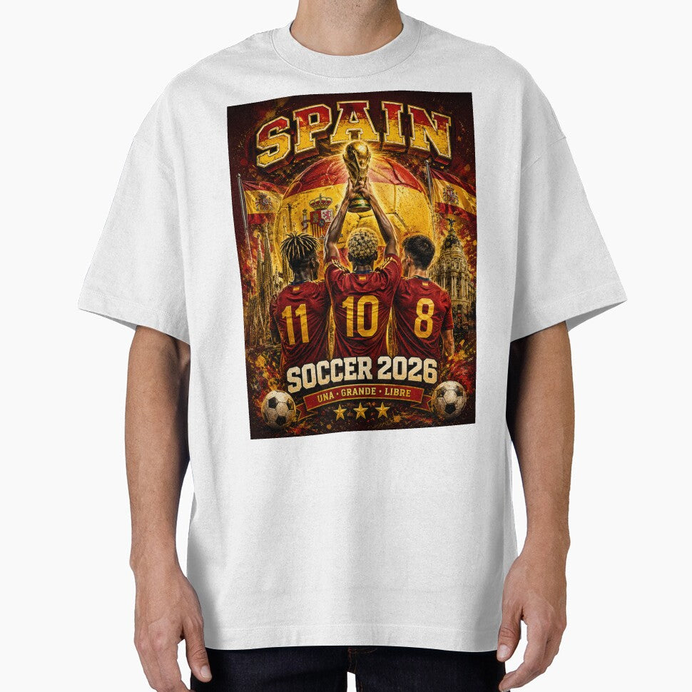 Spain Soccer 2026 Shirt  Spanish Football Fan Gift by UrbanPrintVibes Unisex T-shirt, Sweatshirt, Hoodie, Long Sleeve Tee - T-Shirt, Sweatshirt, Hoodie