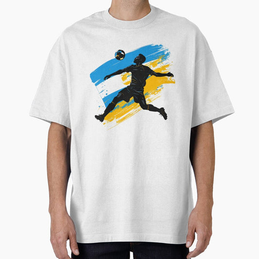 Argentina Soccer Player Art  Argentine Football Flag Action Fan Print by icemanphotos Unisex T-shirt, Sweatshirt, Hoodie, Long Sleeve Tee - T-Shirt, Sweatshirt, Hoodie