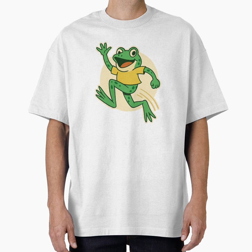 Portland Frog Hop Squad Retro Cartoon Design by - Adult & Kids T-Shirts, Sweatshirts & Hoodies apparel design preview 1