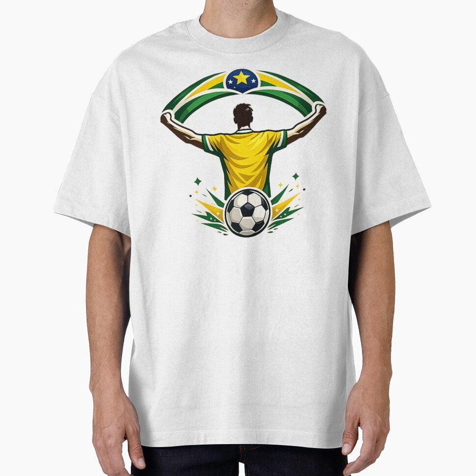 Brazil Soccer Fan Patriotic Supporter by Corvoria Unisex T-shirt, Sweatshirt, Hoodie, Long Sleeve Tee - T-Shirt, Sweatshirt, Hoodie