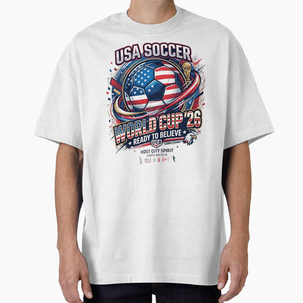 USA SOCCER '26 by AHBBoutique Unisex T-shirt, Sweatshirt, Hoodie, Long Sleeve Tee - T-Shirt, Sweatshirt, Hoodie