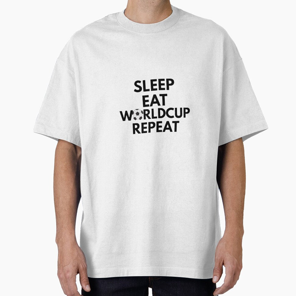 SLEEP EAT WORLDCUP REPEAT graphics for FIFA WORLDCUP 2026. by ZANU creativity Unisex T-shirt, Sweatshirt, Hoodie, Long Sleeve Tee - T-Shirt, Sweatshirt, Hoodie