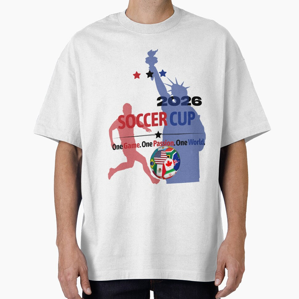 2026 Soccer Cup One Game One Passion One World Sports Fan Design by DestructionGOD Unisex T-shirt, Sweatshirt, Hoodie, Long Sleeve Tee - T-Shirt, Sweatshirt, Hoodie