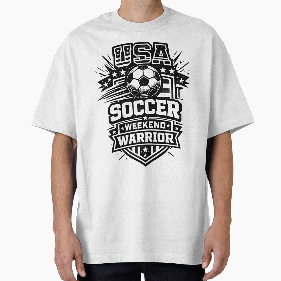 USA Soccer Weekend Warrior Patriotic Soccer Shirt by DREAMBURN Unisex T-shirt, Sweatshirt, Hoodie, Long Sleeve Tee - T-Shirt, Sweatshirt, Hoodie