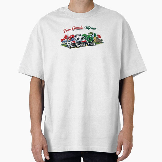 2026 Football Fan Design - North America - Three Nations One Dream by emaga Unisex T-shirt, Sweatshirt, Hoodie, Long Sleeve Tee - T-Shirt, Sweatshirt, Hoodie