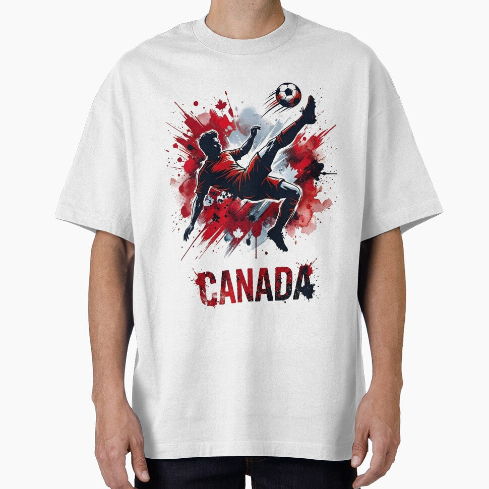 Canada Soccer Fan T-Shirt | Red White Football Pride Tee | Canadian Fan Gift 2026 by 3ac-Arts - T-Shirt, Sweatshirt, Hoodie