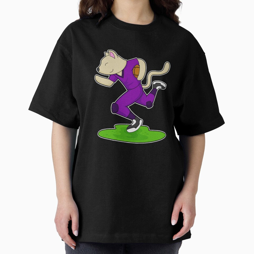 Cat Football Player by GabrieSketcham - Adult & Kids T-Shirts, Sweatshirts & Hoodies apparel design preview 2