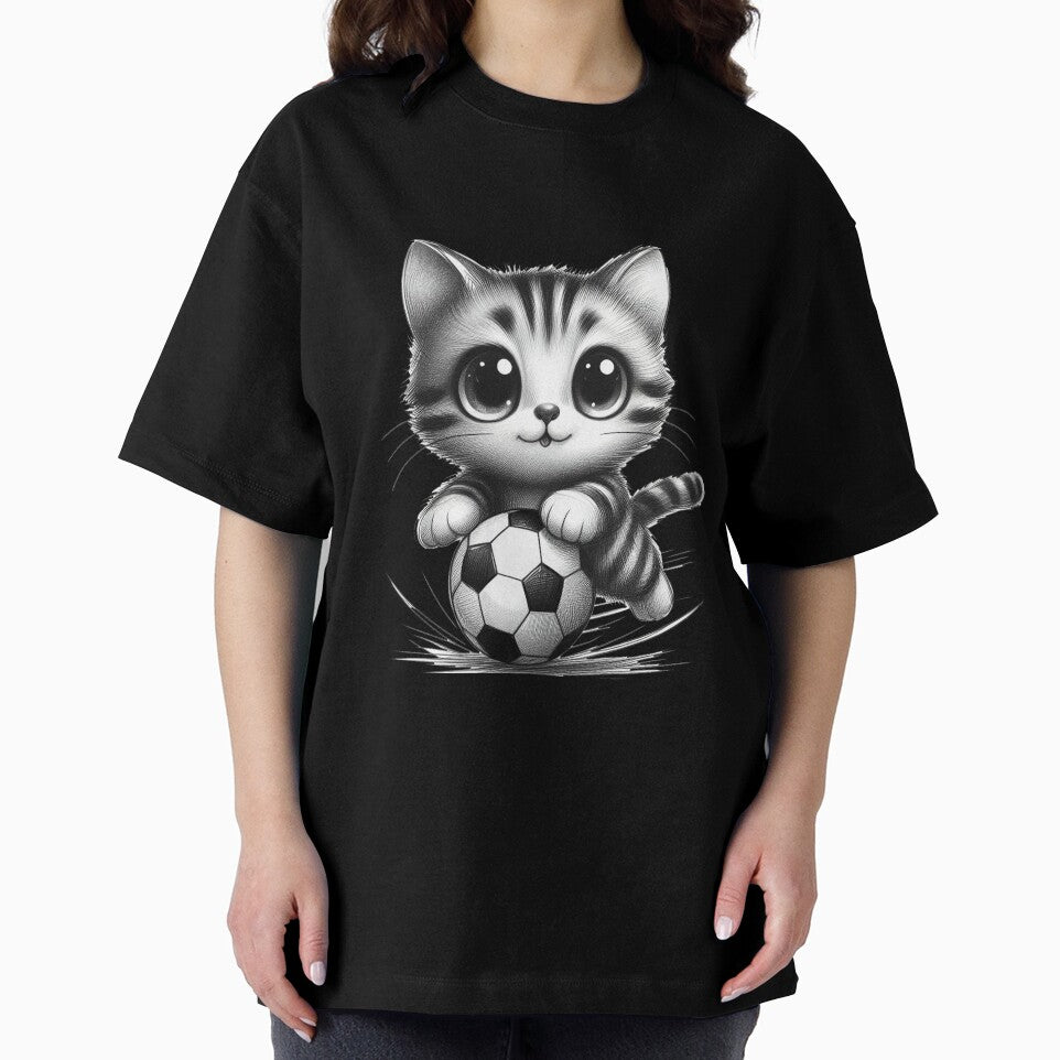 Football Cat Gift by VANWANSHOP - Adult & Kids T-Shirts, Sweatshirts & Hoodies apparel design preview 2