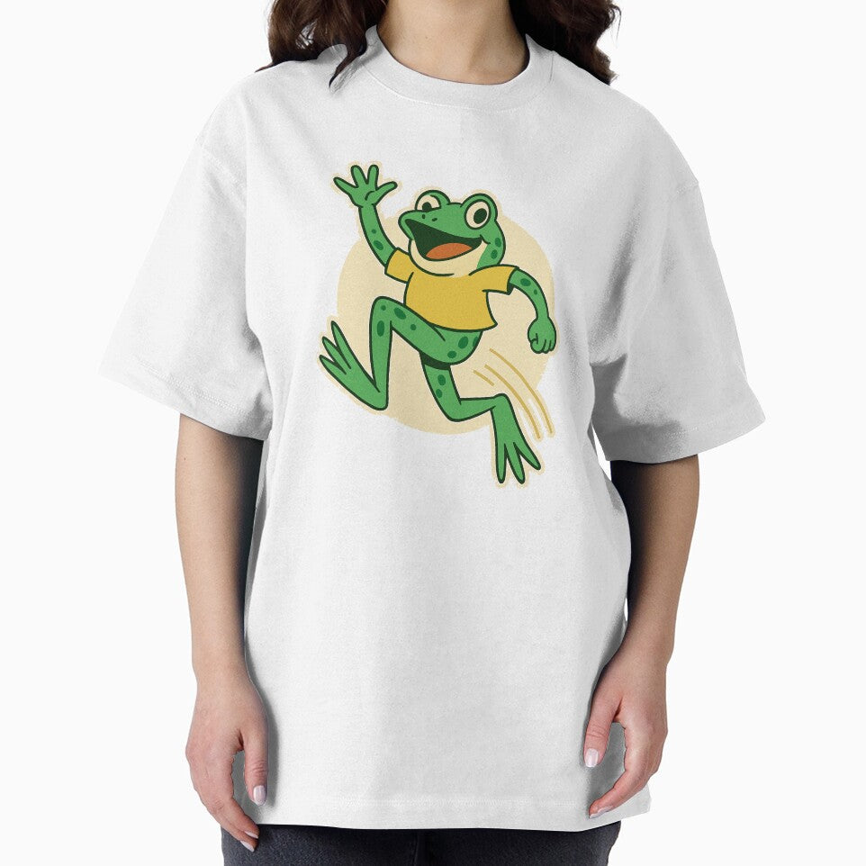 Portland Frog Hop Squad Retro Cartoon Design by - Adult & Kids T-Shirts, Sweatshirts & Hoodies apparel design preview 2