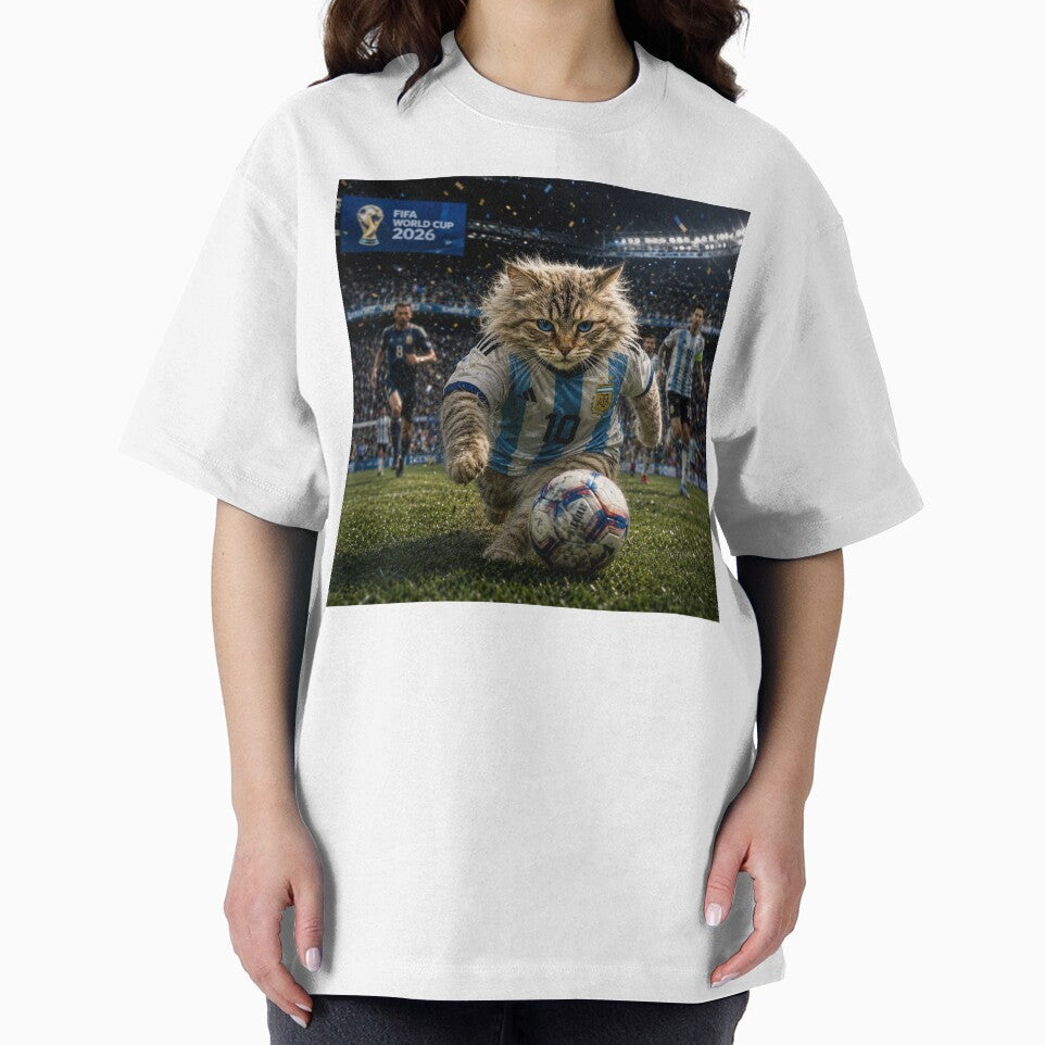 Cute Soccer Cat Art Football Kitten Illustration - Adult & Kids T-Shirts, Sweatshirts & Hoodies apparel design preview 2