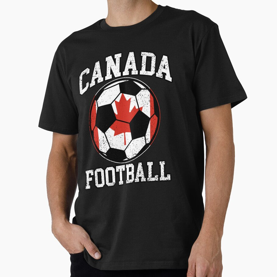 SOCCER BALL - CANADA | Soccer Fans and Teams for Men and Women t-shirt by wallsandpatts Unisex T-shirt, Sweatshirt, Hoodie, Long Sleeve Tee - T-Shirt, Sweatshirt, Hoodie