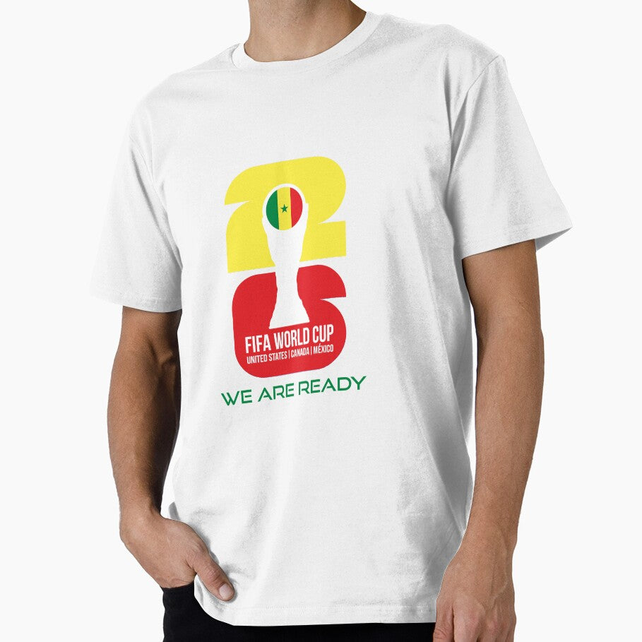Senegal World Cup 2026 We Are Ready Trophy Sticker by topprinting Unisex T-shirt, Sweatshirt, Hoodie, Long Sleeve Tee - T-Shirt, Sweatshirt, Hoodie