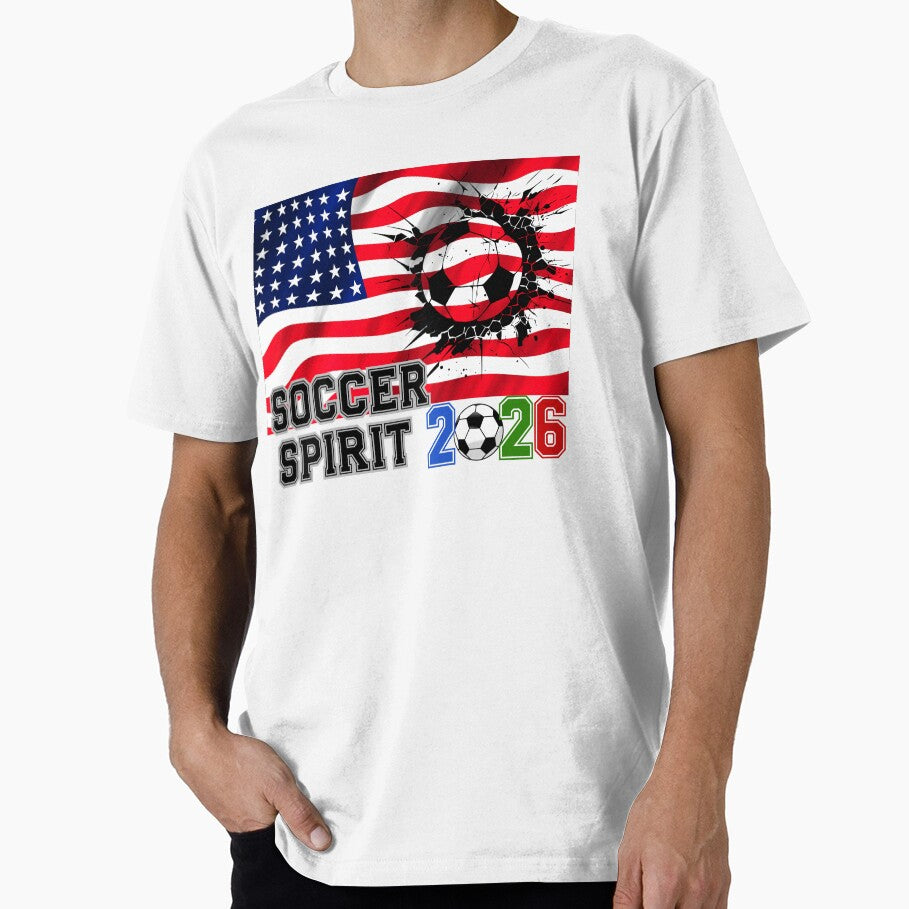 Soccer Spirit 2026 USA Flag Football Breakthrough by area248 Unisex T-shirt, Sweatshirt, Hoodie, Long Sleeve Tee - T-Shirt, Sweatshirt, Hoodie
