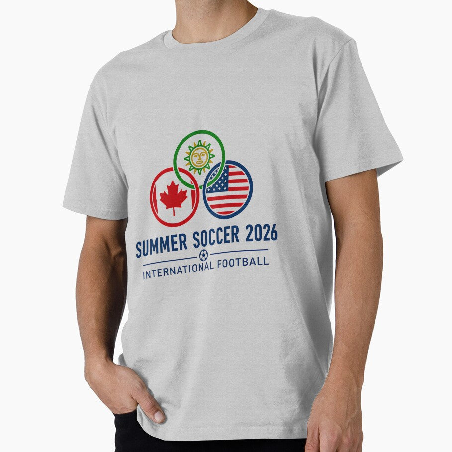 2026 International Soccer Tri-Nation Fan Graphic T-Shirt - Summer Football Tournament Apparel by Mustaph-Shop - T-Shirt, Sweatshirt, Hoodie