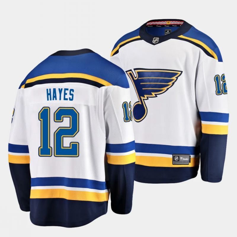 st. louis blues #12 kevin hayes away white breakaway player jersey Hockey Jersey hockey jersey product view 1