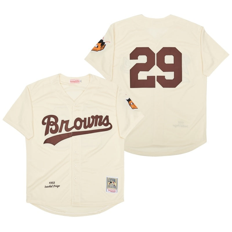 st. louis brown #29 satchel paige Style 12 Baseball Jersey baseball jersey product view 1