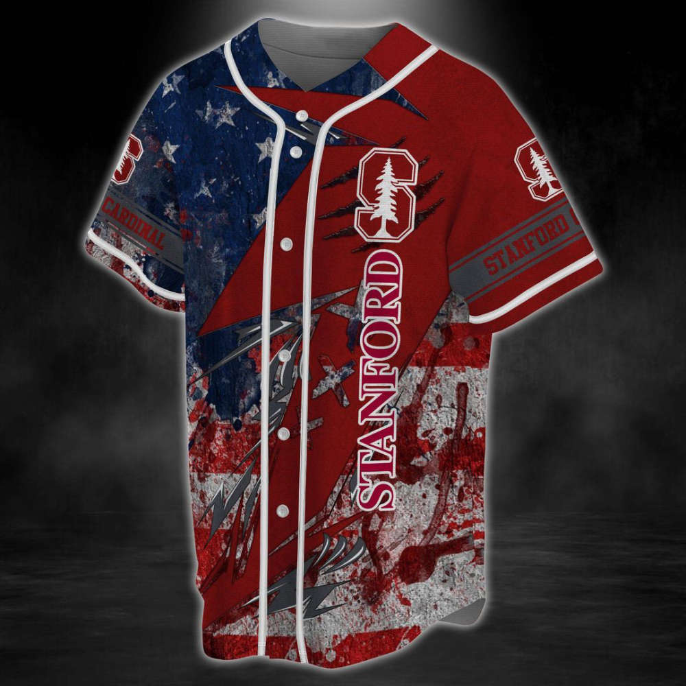 Stanford Cardinal Baseball Jersey Gift For Men Women - lylyprint.com baseball jersey product view 4