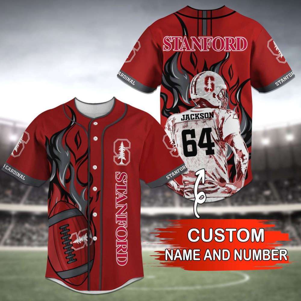 Stanford Cardinal Baseball Jersey Personalized 2023 BJ0226 - lylyprint.com baseball jersey product view 2