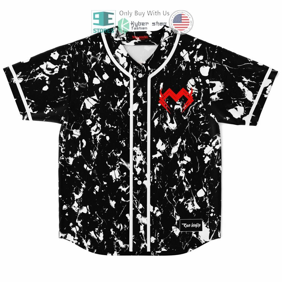 BEST Stay Wonky black white Baseball Jersey baseball jersey product view 1