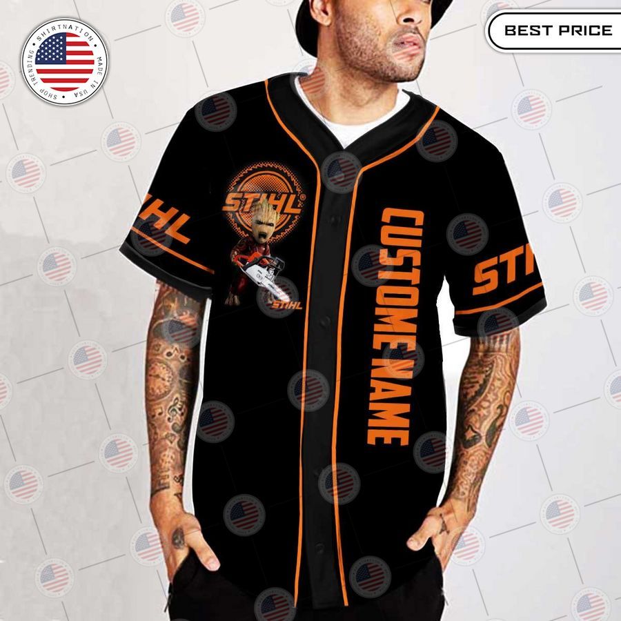 HOT STIHL The Groot Custom Baseball Jersey baseball jersey product view 1